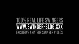 The blonde amateur slut was on her knees, ready to give the milf a sloppy BJ