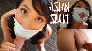 covid can t keep her asian holes from getting stuffed