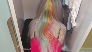 I dont know what happened, I was just fucking my girlfriend, and next thing I knew her mom walked in