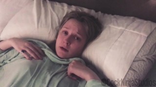 Pretty blonde Anika Albrite trips her fan&#39;&#39; s dick reverse cowgirl style