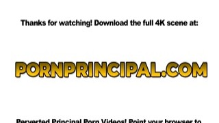 Principal Ryan craving for Anna Colbas pussy