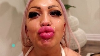 White partner fucks ebony pussy and delights in huge booty in various postures