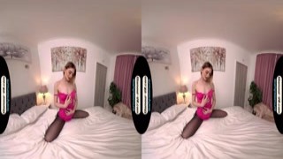 Sexy British Brunette in Pantyhose VR