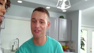 My cock throbbed as I watched my ebony step sister walk up the staircase