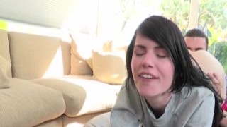 She was a hot, young blonde babe with big tits and an insatiable appetite for cock