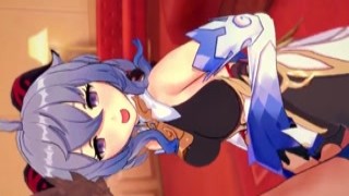 Liliths eyes were glazed over with lust as she looked at Ganyus perky tits, her nipples hardening under the fabric of her sundress