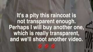 NaughtyLada - Transparent raincoat