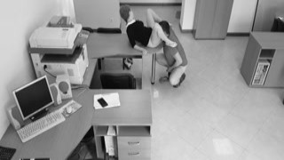  Boss Bitch
She slowly slithered out of her chair, letting her skirt slide up her legs as she walked over to her bosss desk