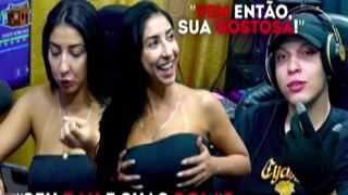 Ruans thick, veiny cock was out in the open for Renatinha Mello to see