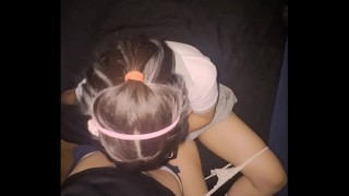 public school at school she is shy but after class she eats my entire cock the most studious in the room home video