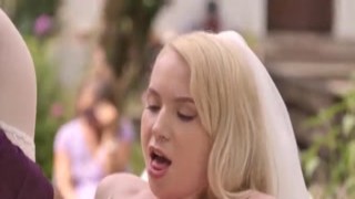 She was all dressed up for her wedding, looking like a goddamn princess, waiting for her sexy prince to sweep her off her feet