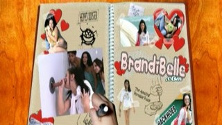 Brandi Belles tight little pussy was stretched to the max as she bounced on two massive dicks