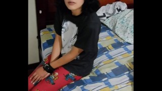 Two small juicy pricks for horny slim charming girl Yu