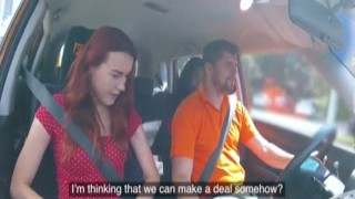 When I arrived at the fake driving school, I couldnt help but notice the sexy Charlie in her tight red shorts and top