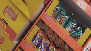 No bra No panties in local Supermarket