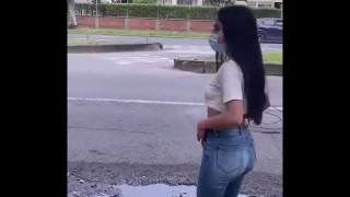 picking up a cute skinny girl on the street i ended up sticking my dick in her - alexa joes