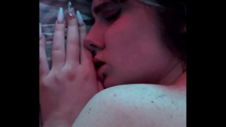 Attractive teen Mattie Borders obtains her trickling pussy masturbated