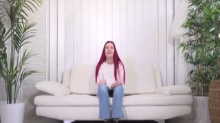 Amazing redhead loves to be a model