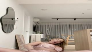 Alanna Pow - Riding Dildo Along With A Buttplug