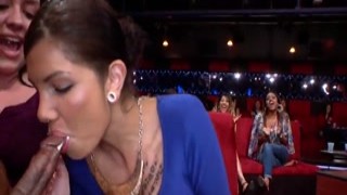 The dancing bear strutted into the club, hips swaying as he approached a group of hoes