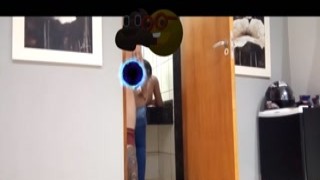 The little slut spread her legs wide, revealing her glistening wet snatch