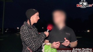 german street casting - girl ask guy for sex