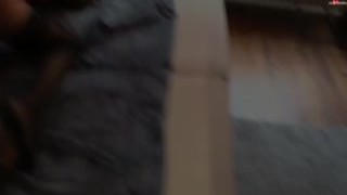 High heeled girlfriend Freyja Van Siren makes man lick and fuck her sex-starved pussy