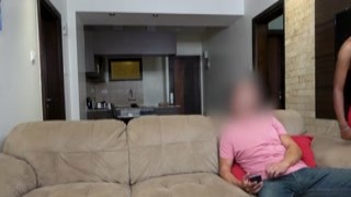 Big ass ebony lady loves a white cock tourist to give her a facial