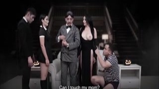 Teresa Ferrers eyes widened as she gazed at Angie Miller, also known as Morticia Addams