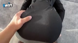 SweetHerry - My Stepsister in a Sexy Dress Dreams of having Sex with Cancer. Cum Drips down her Big Ass