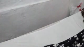 I drilled her pussy while she lay there, panting and moaning