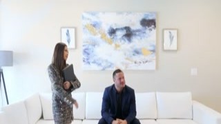 Nina, an Asian real estate agent with tight pussy worked hard to sell homes