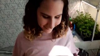 My stepsister was doing the laundry when my stepbro came into the room, and he had a big, hard cock in his hand