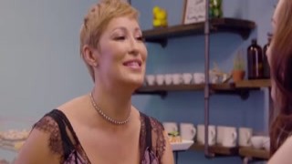 I am licked under the counter by stepmom