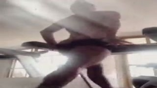 Vanessa Nha Vailatti, the sexy and busty babe, was getting ready to work out