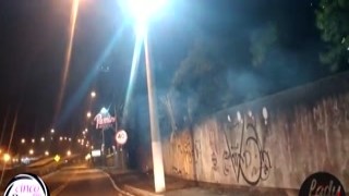 As she walked down the street, her big tits bounced up and down with every step