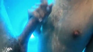 The little slut twins were swimming in the pool, when their horny step sister decided to join them