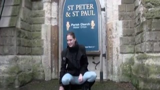 Julie couldnt control herself anymore as she was getting more and more aroused by the sight of the water dripping down her leg