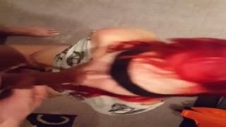 Lustsklavin Mela bekommt volle Ladung ins Gesicht! mit Sexypaar8814