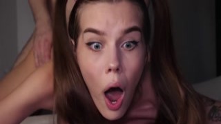 Im so tight, I can barely take it! Oh my god, please dont fuck me so hard! My ass is killing me! My pussy is wet, but my ass is too tight for you! I need more lube, please! Please slow down, I cant take it! My pussy is le