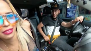 The Venezuelan babe, Ann, was on her knees, sucking the soldiers humongous dick with gusto