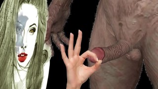 Shabby blonde woman fucks the man in POV pornography clip