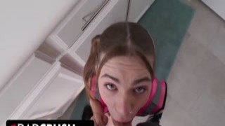 As soon as I entered the room, my stepdad had me bent over his lap, spreading my legs wide open