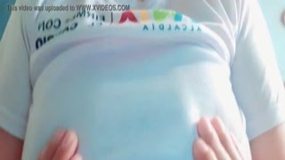 The doorbell rang, and she hurried to answer it