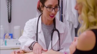 Haley threesome with her DR and stepmom