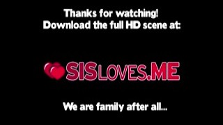 Sophia made stepbro feel her breasts instead