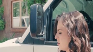 Babe courier is strapon banged by client