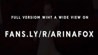 Arina Fox - Stepsis sucks deeply and spreads hot cum all over her body