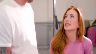 Big tits milf deepthroating hunk trainer