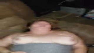 The wife lay on her back with her legs spread wide open, giving her husband the best view of her wet, needy pussy